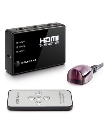 3-puerto del conmutador HDMI de alta velocidad con IR - Envío Gratuito