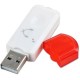 Adaptador Receptor USB Oem Audio Bluetooth-Blanco Con Rojo. - Envío Gratuito