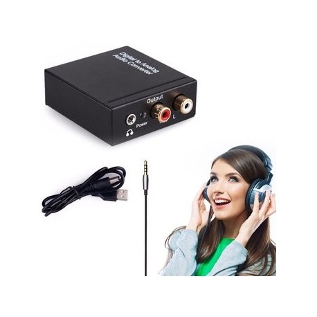 EB Coaxial Digital óptica Toslink A Analogico - Envío Gratuito
