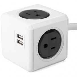 del zócalo cable de 3 m dos puertos USB PowerCube - Envío Gratuito