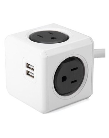 del zócalo cable de 3 m dos puertos USB PowerCube - Envío Gratuito