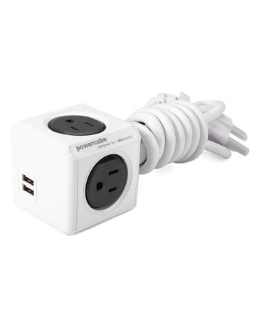 del zócalo cable de 1,5 m dos puertos USB PowerCube - Envío Gratuito