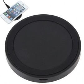 Negro Inalámbrico QI Estándar Cargador De Energía Placa - Envío Gratuito