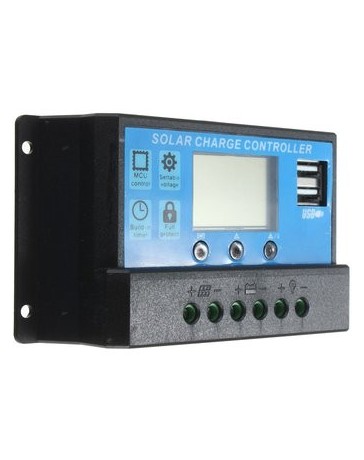 Regulador De La Carga Solar 12V / 24V De La Exhibición De LED - Envío Gratuito