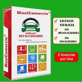 SOFTWARE REFACCIONARIAS MAXICOMERCIO ERP - Envío Gratuito