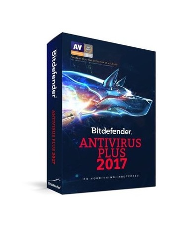 Bitdefender Antivirus Plus 2017 2yr 3usr + 1 Android Mx - Envío Gratuito