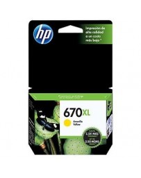 CARTUCHO HP AMARILLA 670XL (CZ120AL) - Envío Gratuito