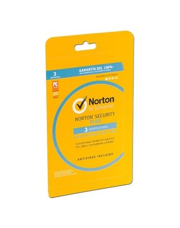 Norton Security Plus Antivirus 2017 Para 1 Usuario, 3 Dispositivos - Envío Gratuito