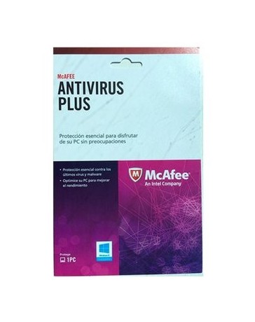 Software Antivirus Mcafee Licencia De Activacion 1 Ano 1 Usuario - Envío Gratuito