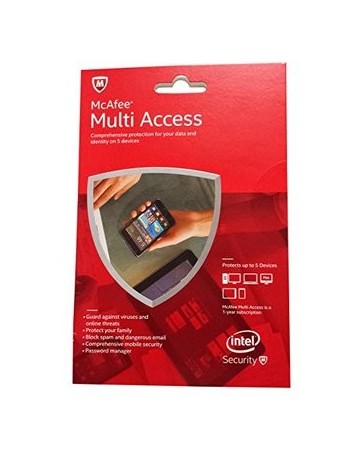 Multi Acces McAfee 2015 1 Usuario 5 Dispositivos MMD15E - Envío Gratuito