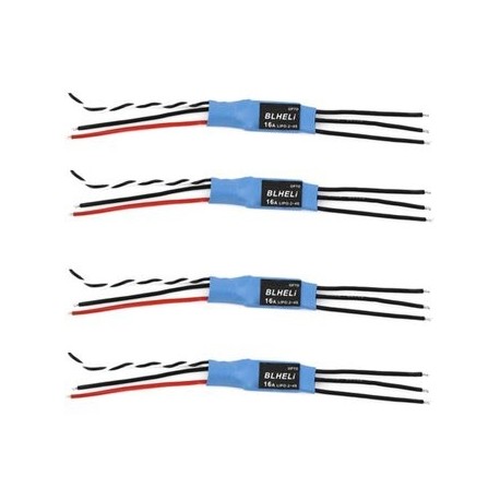 4 PCS BLHeli Mini 16A 2-4S Brushless ESC Speed Controller - Envío Gratuito