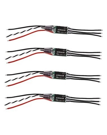 4 PCS SimonK Mini 16A 2-4S Brushless ESC Speed Controller - Envío Gratuito