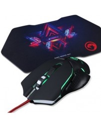 Set Kit Mouse Y Tapete Gamer Marvo M309+G7 - Envío Gratuito