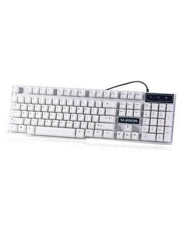 Teclado para juegos RAJFOO 1.8M 104 Claves de tres colores - Envío Gratuito