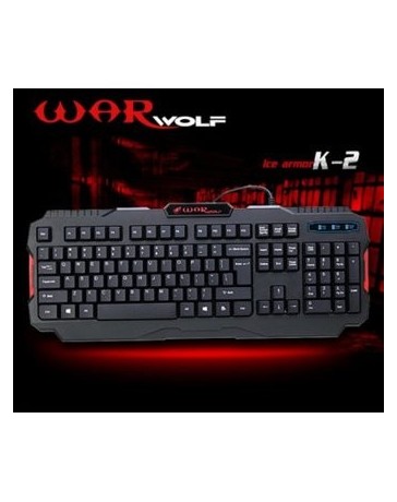 K2 conexión de cable USB Gaming Keyboard_IPX4 - Envío Gratuito