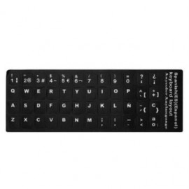 Creativa del teclado espanol Sticker_-NEGRO - Envío Gratuito