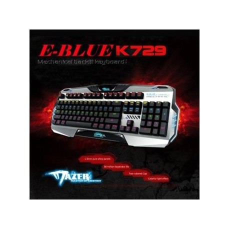 E-BLUE K729 mecánica del juego Keyboard_Colorful RGB - Envío Gratuito