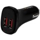CARGADOR DE COCHE USB DOS PUERTOS 24W 4.8A NEGRO - Envío Gratuito