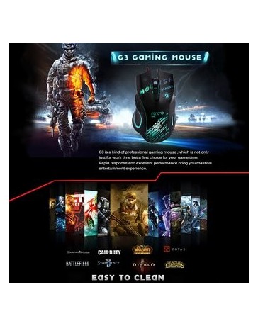 Ratón Para Juegos G3 Optical Wired Gaming Mouse Six - Envío Gratuito
