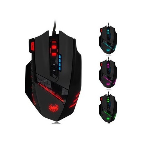 Ratón ZELOTES C-12 12 Key Wired USB Optical Game Mouse - Envío Gratuito