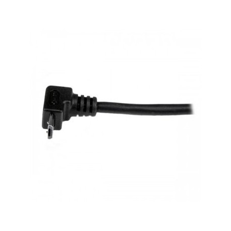 CABLE 1M MICRO USB B A USB A ACODADO HACIA ARRIBA - Envío Gratuito
