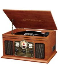 Tornamesa Victrola VTA-200B Clasica Bluetooth - Mahogany - Envío Gratuito