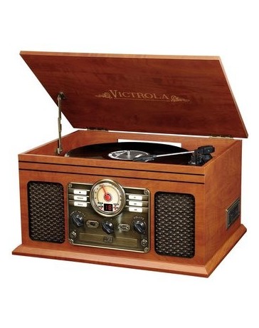 Tornamesa Victrola VTA-200B Clasica Bluetooth - Mahogany - Envío Gratuito