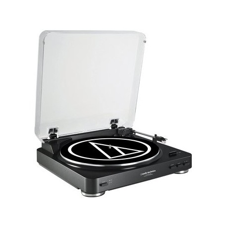 Tornamesa Audio Technica AT-LP60BK-USB Automatico - Negro - Envío Gratuito