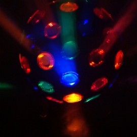 Esfera Profesional Iluminación Efecto RGB Disco, rota 360° Totales - Envío Gratuito