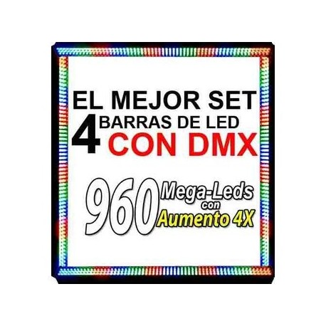 Paquete con 4 Barras de 240 Led´s y 24 Pixeles - Envío Gratuito