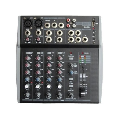 SOUNDTRACK MX802USB MEZCLADORA 8 CANALES - Envío Gratuito