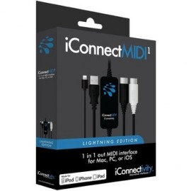 iConnectMIDI1 Lightning Version, 1-in 1-out USB to MIDI - Envío Gratuito