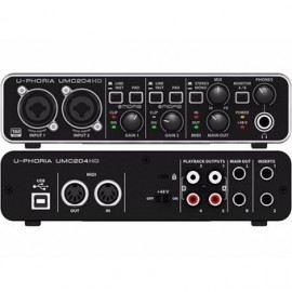 Interface de Audio Behringer UMC-204HD MIDI 2x4 24 bits - Envío Gratuito