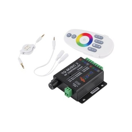 ER Sonido Audio LED RGB Música RF Controller Remote - Envío Gratuito