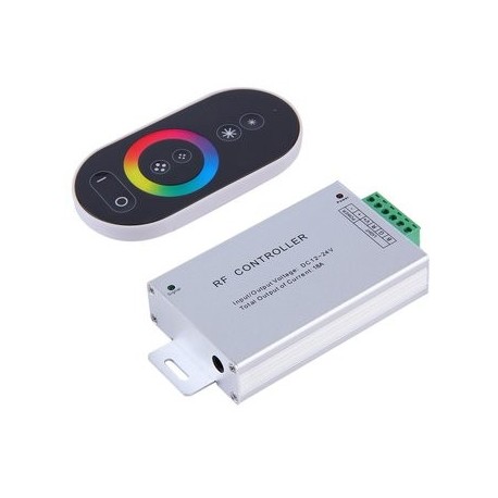 EH 6-Key Wireless Panel RGB DC 12-24V Touch aluminio - Envío Gratuito