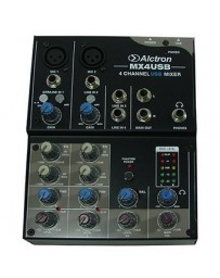 Mezcladora Dj 4 Canales Interfase Audio Usb - Envío Gratuito