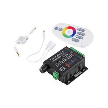 EW El sonido de audio LED RGB RF Música controlador - Envío Gratuito