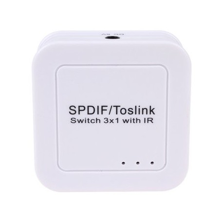 SPDIF /TOSLINK Digital Optical Audio 3x1 Switcher - Envío Gratuito