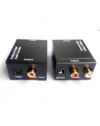 Adaptador RCA TV Analógica a Digital Óptica-Negro - Envío Gratuito