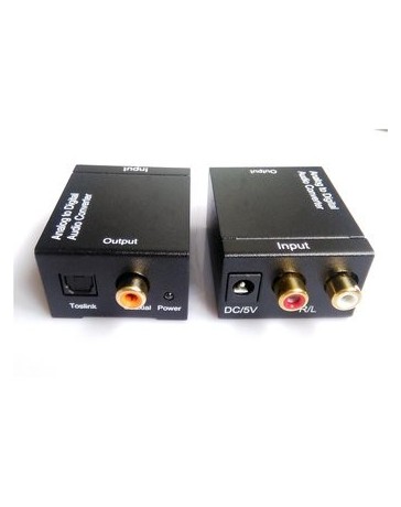 Adaptador RCA TV Analógica a Digital Óptica-Negro - Envío Gratuito
