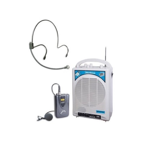 Amplificador De Audio Portatil Mitzu Recargable Usb Diadema Pa-6050 - Envío Gratuito