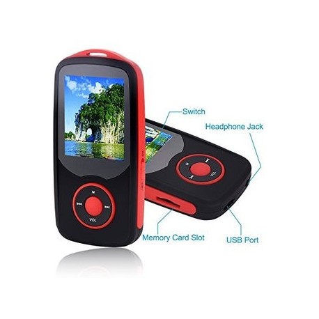 FecPecu Music Player, 8GB Bluetooth MP3 Player Hi-Fi - Envío Gratuito