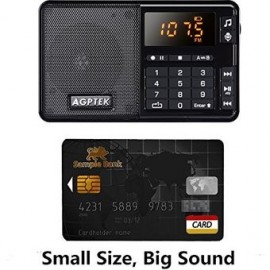 AGPTek Portable R08 Mini Line-in Radio Recorder - Envío Gratuito