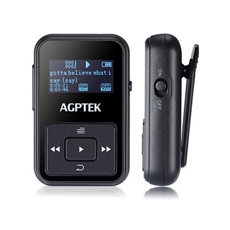 AGPtEK A12 8GB Portable Clip Mp3 Player - Envío Gratuito