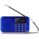 Mini Radio Portable Digital Pantalla LCD TF Card USB MP3-Azul. - Envío Gratuito