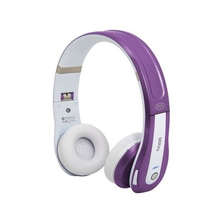 Audífonos MiiKey Rhythm Pro Bluetooth 4.0-Blanco y Purpura - Envío Gratuito