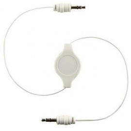 Louiwill Blanco Cable Retráctil De 3,5 Mm Macho A Macho - Envío Gratuito