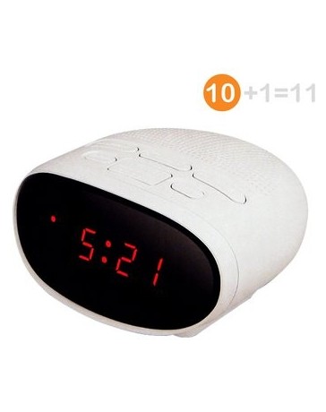 Paquete de 10 Radio Reloj Despertador RCA RC2015W - Envío Gratuito