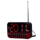 LED de alarma del reloj de tarjeta de radio del altavoz del MP3 - Envío Gratuito