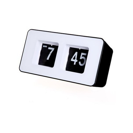 Retro Auto Flip clásico escritorio moderno elegante reloj de pared - Envío Gratuito